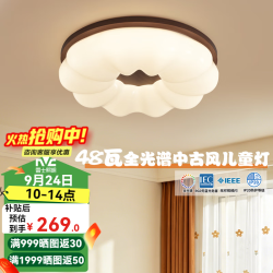 雷士 48W 15㎡内适用 3150lm 花团儿童灯全光谱三色变光