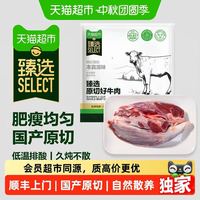 大庄园 猫超臻选国产牛腱子生鲜大庄园精修原切低脂健身牛腱筋肉交错1000g