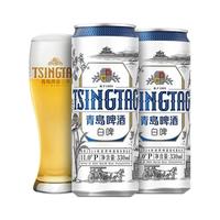 青岛白啤330ml*6罐经典精酿全麦小罐