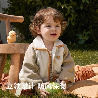 巴拉巴拉 抗静电摇粒绒 儿童外套