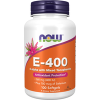 NOW Foods 维生素E软胶囊 混合生育酚 400IU
