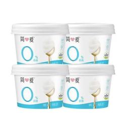 简爱 0%蔗糖酸奶130g*4杯 天然乳蛋白