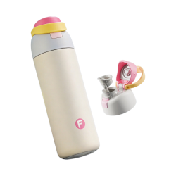 富光 保温杯 吸管双饮 晨曦粉 580ml