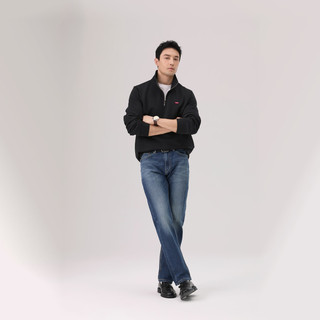 Levi's 李维斯 加绒立领LOGO卫衣 黑色 XL