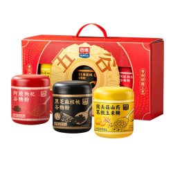 西麦 礼盒礼品 即食纯燕麦中老年核桃粉红枣高铁麦片燕麦核桃粉礼盒装 西麦五谷食养健康礼盒1.562kg*1