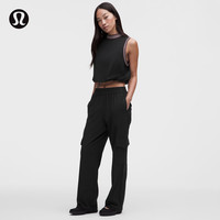 lululemon Breezily 女士高腰工装裤 亚洲版型 黑色 XS