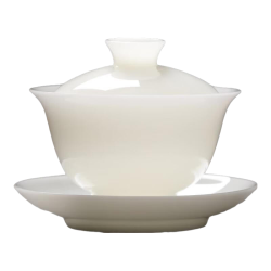 苏氏陶瓷 冰种玉瓷盖碗 150ml 功夫茶具