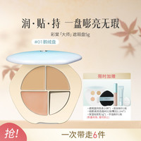 彩棠 润玉无瑕三色遮瑕膏 #01鹅绒盘 5g