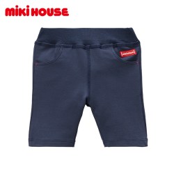 MIKI HOUSE MIKIHOUSE儿童夏装纯色短裤男女宝宝潮流弹力休闲6分裤新品夏季
