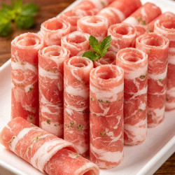 大庄园 青花椒精选牛肉卷2斤 生鲜牛肉涮煮烤肉火锅食材