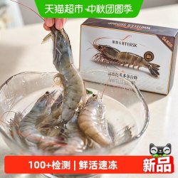 鲜拔头筹 活冻厄瓜多尔白虾