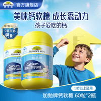 佳思敏 澳洲佳思敏儿童蓝莓叶黄素dha鱼油vc软糖多种维生素vd3补钙补锌  60粒*2瓶
