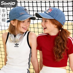 Hello Kitty 库洛米儿童牛仔帽子26春夏季棒球帽户外遮阳防晒男女宝大童鸭舌帽