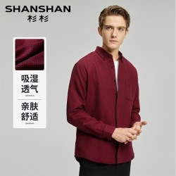 杉杉 男士长袖衬衫