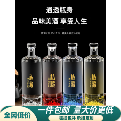 玻璃酒瓶一斤装酿酒分装创意高档泡酒瓶密封存酒瓶加厚专用白酒瓶