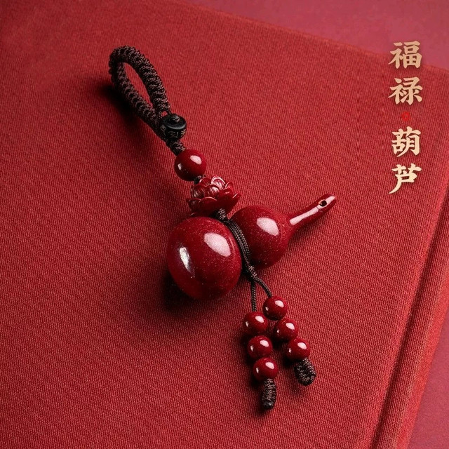 非金属布艺吊坠 葫芦吊坠钥匙扣歪脖葫芦莲花钥匙扣吊坠挂件