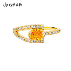 右手等待 莫桑石戒指 仲夏爱自己从一件小饰品开始