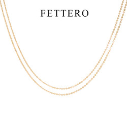 fettero 铜合金项链 简约时尚气质锁骨颈链
