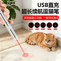 MOTIE M602逗猫激光笔逗猫棒猫玩具猫咪红外线多种图案激光灯便携自嗨逗猫玩具工程工业专用