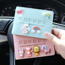 汽车驾驶证皮套卡通女驾照保护套个性创意可爱机动车行驶证一体包