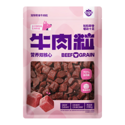 奥丁 磨牙棒 狗狗零食 冻干蛋黄冻干牛肉粒 补充营养 牛肉粒 200g*3袋