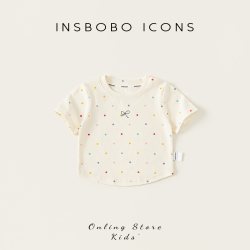 insbobo 女童长袖秋季新款儿童内搭T恤洋气衣服童装女宝宝巨好看秋装上衣