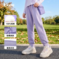 乔丹 儿童加绒运动卫裤