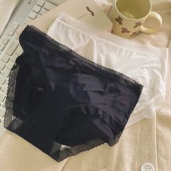 顶瓜瓜 薄透冰丝裸感内裤夏季清爽无痕抗菌亲肤速干吸湿排汗三角裤女