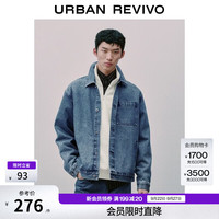UR 入秋! 美式重磅 户外翻领牛仔夹克