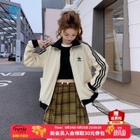 adidas 三叶草夹克男装女装 26新款户外华夫格立领运动休闲时尚潮流外套