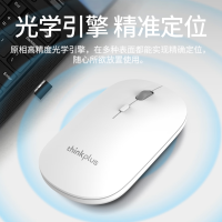 thinkplus 联想无线办公鼠标 白色