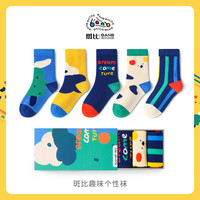 斑比 儿童中筒棉袜 BB2474 5双