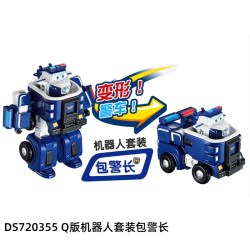 奥迪双钻 超级飞侠变形机器人Q版 （多多 小爱 包警长 任选）