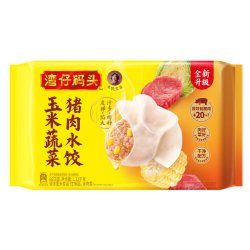湾仔码头 玉米蔬菜猪肉水饺 1.32kg