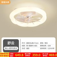 雷士 NVC   Lighting照明 雷士 NVC   Lighting风扇灯超薄吸顶灯带风扇  现代简约中低户客厅餐厅卧室LED吊扇灯 翠语36W丨米家摇头款