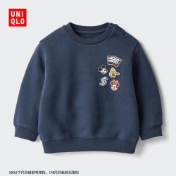 优衣库 488006 Mickey＆Friends联名 藏青色 110cm 婴幼儿卫衣