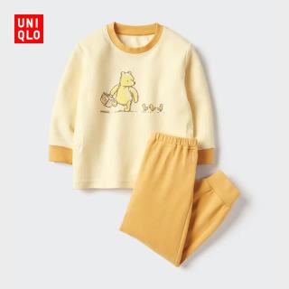 优衣库 婴幼儿绘本合作系列睡衣/长袖维尼熊宝宝UT起居服486428 43 黄色 110