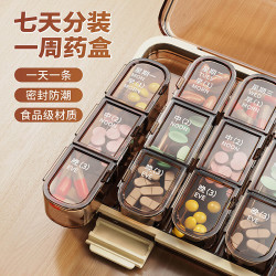维简 便携式药盒 21分格 黑色