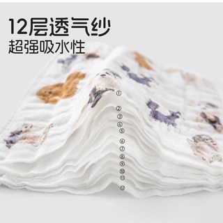 欢喜小熊 婴儿云片枕 纯棉抗菌吸汗透气