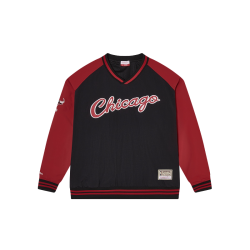 Mitchell&Ness 卫衣潮流美式复古拼接百搭宽松运动棒球T恤情侣MN