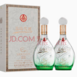 五粮浓香 丝路花雨 52度浓香型白酒 500mL 2瓶礼盒装