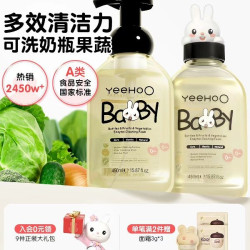 英氏 酵素婴儿奶瓶果蔬清洁剂450ml*2