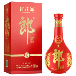郎酒 红花郎10 53度500ml+750ml+1L组合装+ 普郎100ml*6瓶