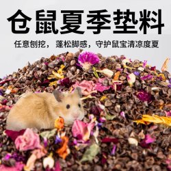 冠之亚 仓鼠荞麦砂垫料夏季降温吸水祛味透气四季通用金丝熊用品