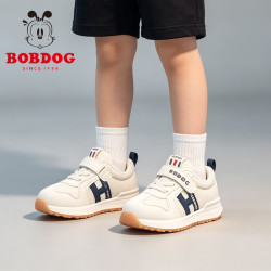 巴布豆 儿童跑步鞋秋季1-3岁宝宝机能鞋男童软底透气运动鞋