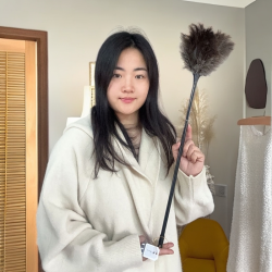 鸵飞飞鸵鸟毛掸子家用打扫装饰除尘长柄逗猫棒可水洗签到优价好物