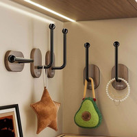 中古风发圈收纳神器上墙挂钩免打孔卫生间头绳皮筋发箍发饰壁FPL