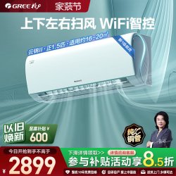 格力 KFR-26GW/NhAd1BAt 云锦系列 大1匹一级变频壁挂式空调