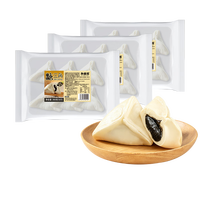 和善园 肉包粉丝包豆沙包菜包糯米烧卖生鲜 黑芝麻糖三角 3袋|共18只