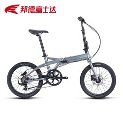邦德富士达 纸飞机DC03折叠自行车禧玛诺变速油碟铝合金便携式单车